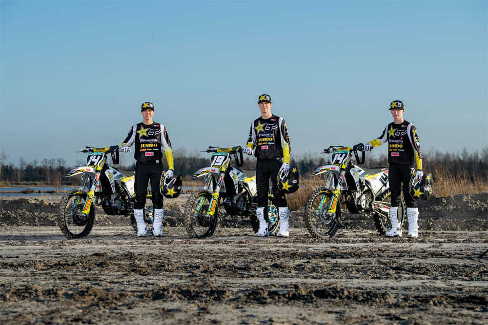 2020 Rockstar Energy Husqvarna Factory Racing MX2 Team Photo Shoot