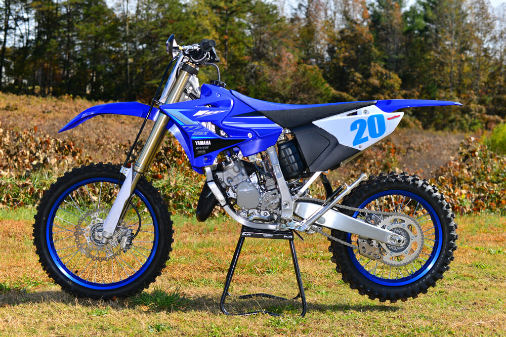 The YZ125X could easily pass as its YZ125 cousin.