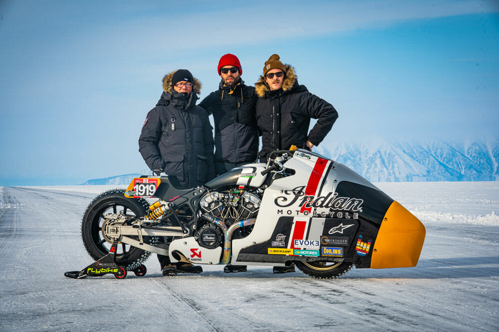 Indian Motorcycle and Workhorse Speed Shop Revealed Appaloosa v2.0 at Lake Baikal