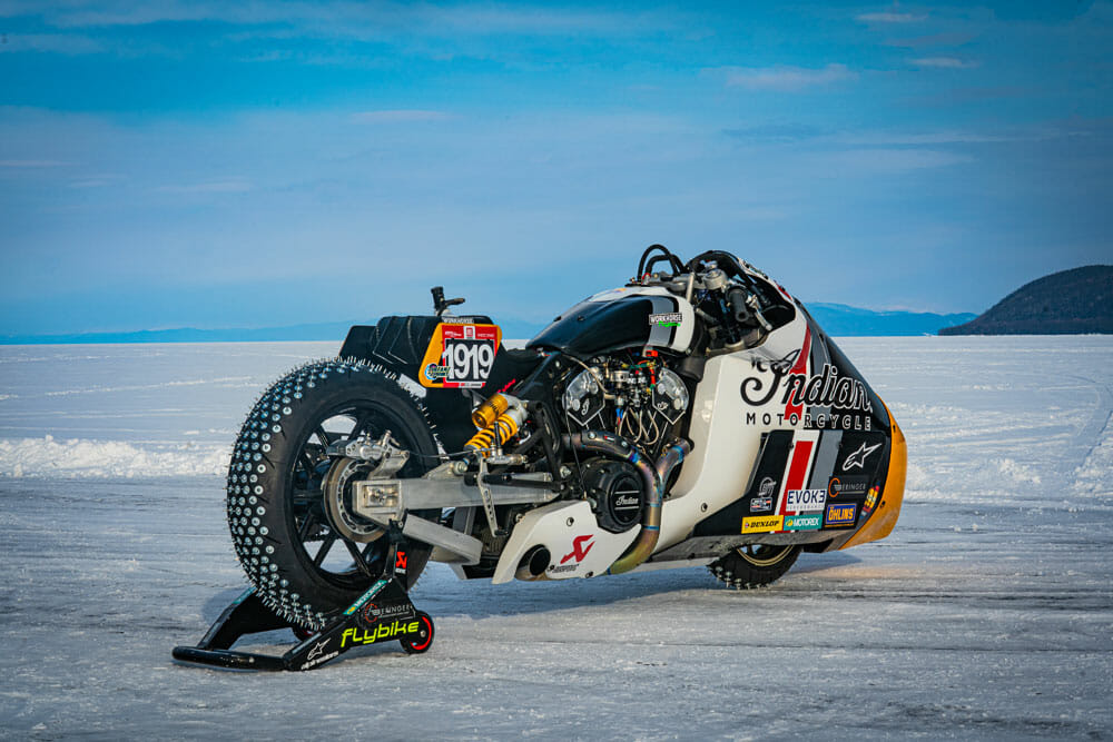 Indian Motorcycle and Workhorse Speed Shop Revealed Appaloosa v2.0 at Lake Baikal