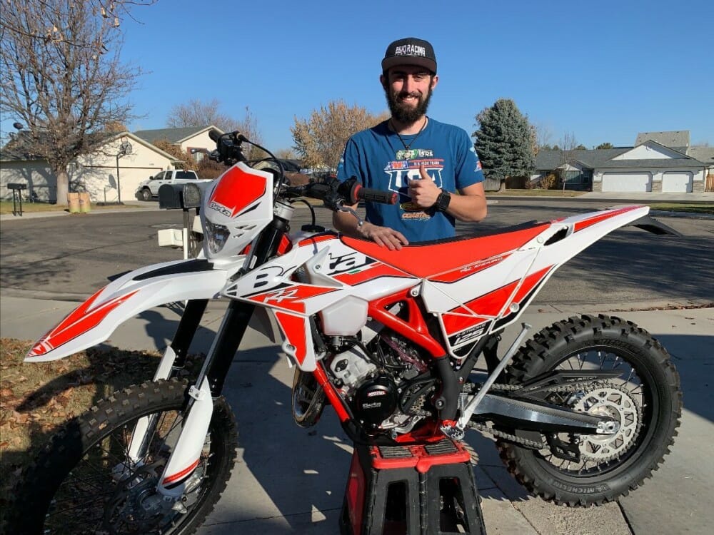 David Howard scored a 6th place in the A 200 Class on his Beta 125rr