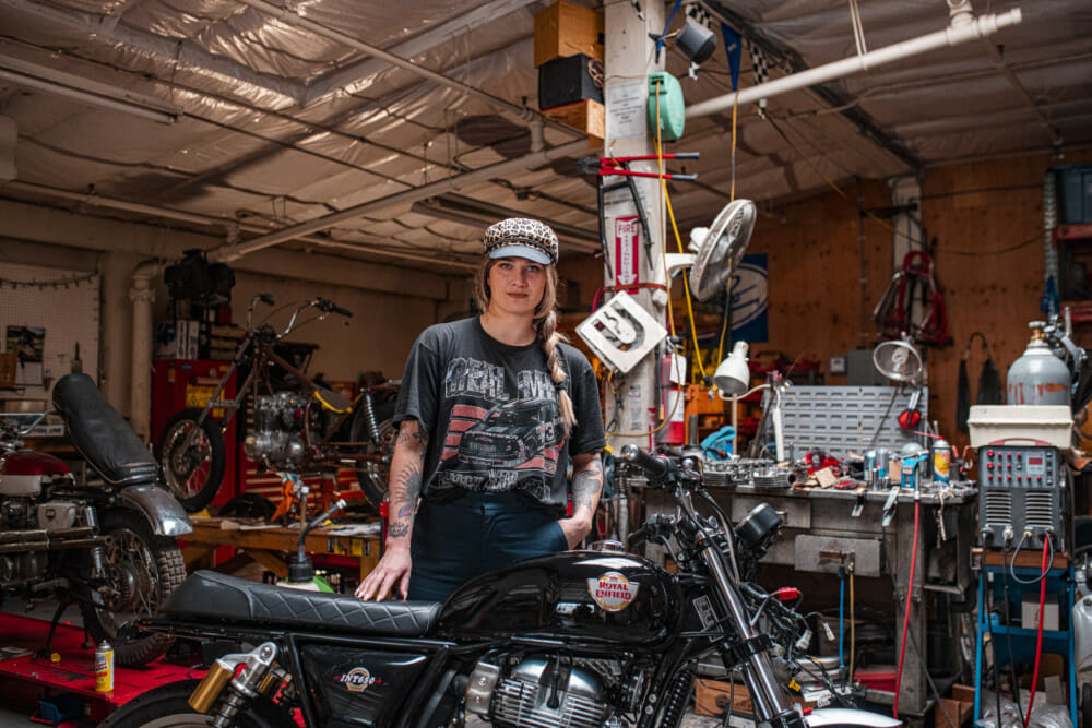 Women’s Moto Exhibit creator Lanakila MacNaughton will participate in Royal Enfield BUILD TRAIN RACE Program.