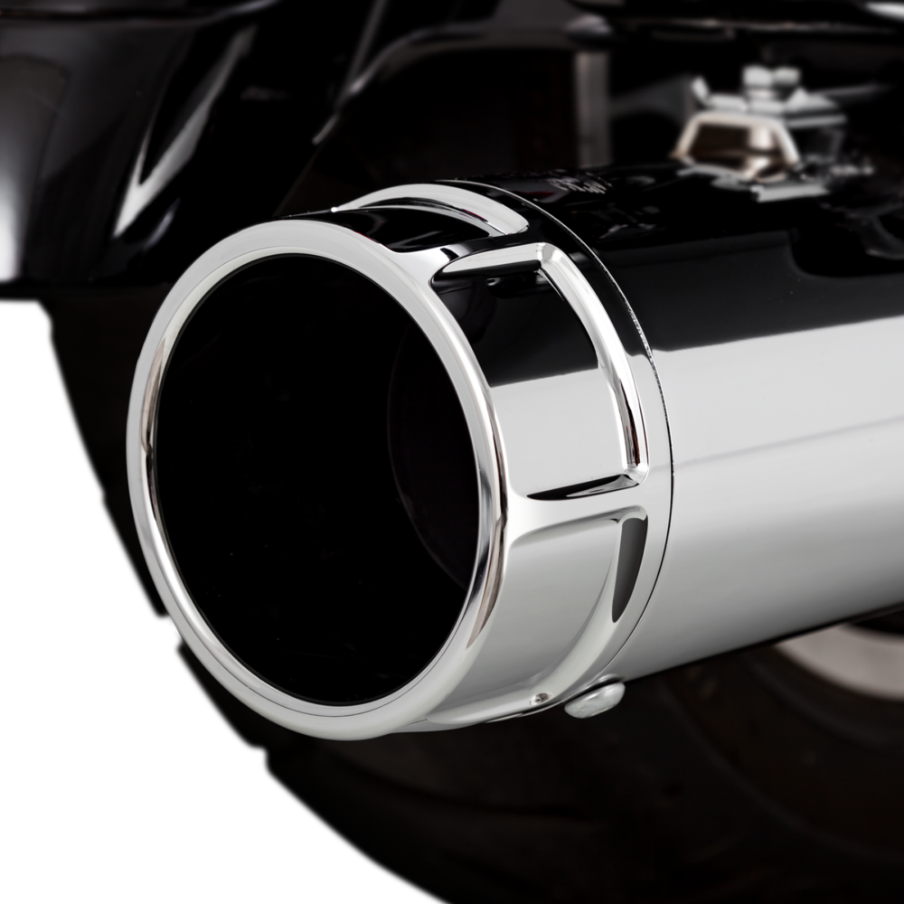 Vance & Hines H-D Torquer 450 Mufflers | The Torquer 450 slip-ons have large 4.5-inch-diameter mufflers and are 50-state emissions-compliant.