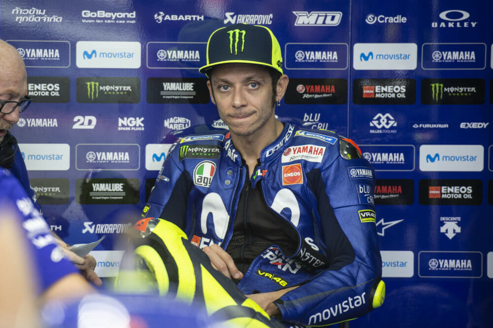 Yamaha retains Vinales, acquires Quartararo, and keeps Rossi. Problem solved. Photo: Gold & Goose