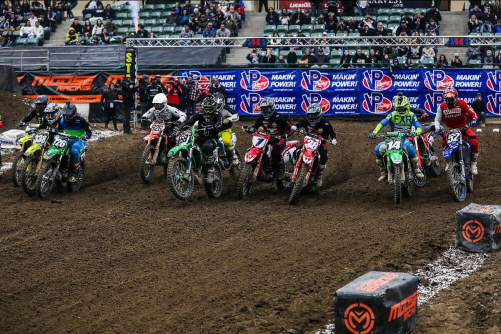 The Round Nine 250 Pro Main class on Saturday night in Reno, Nevada.