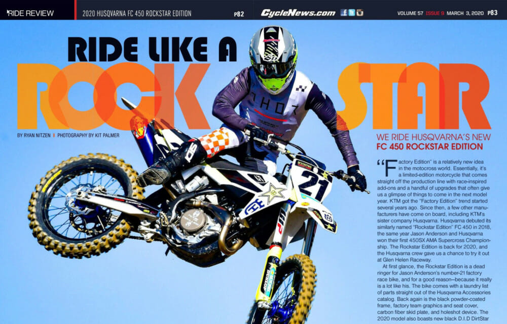 2020 Husqvarna FC 450 Rockstar Edition Review