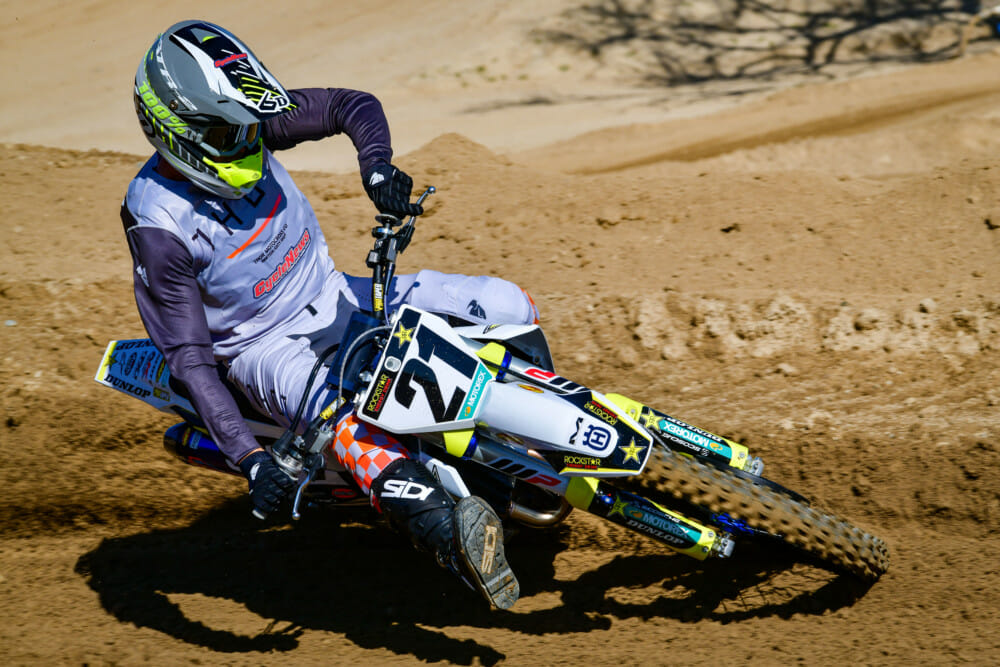 The main difference between the standard FC 450 and the Rockstar Edition—what you can’t easily modify yourself—is the upgraded fork. It’s been heavily updated.