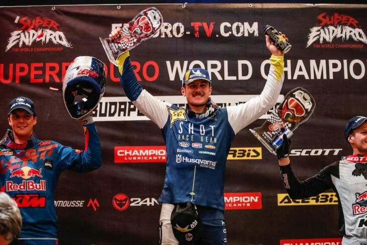 2020 SuperEnduro championship results Billy Bolt Podium
