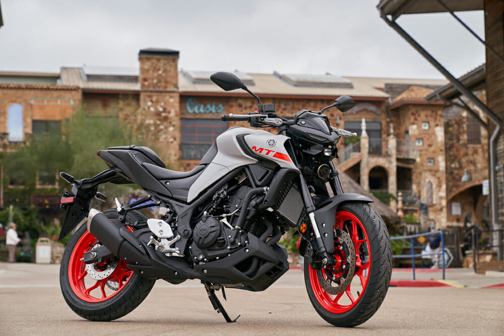 Although the MT-03 has been out in other markets for five years, the 2020 version gets a facelift with new LED lights front and rear and new colors for its 2020 U.S. debut.