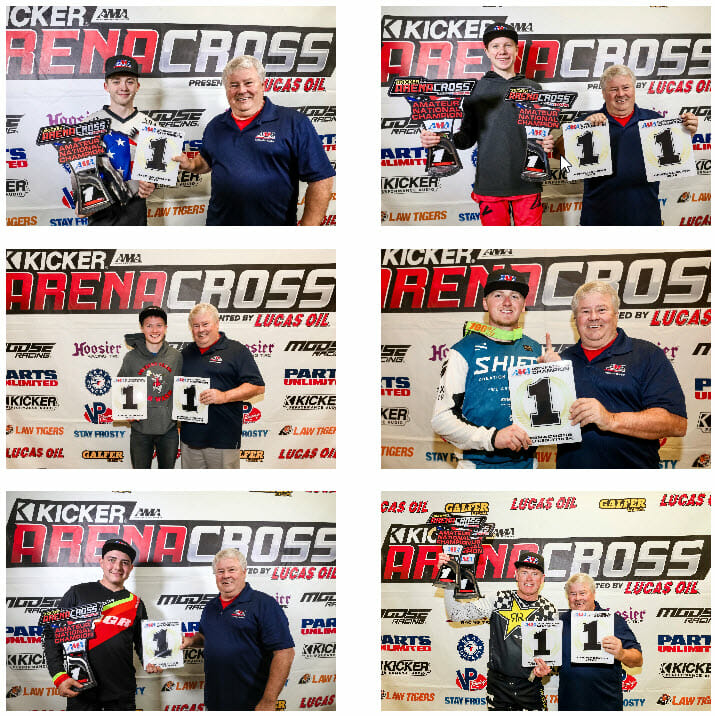 AMA National Arenacross Amateurs Championship Winners