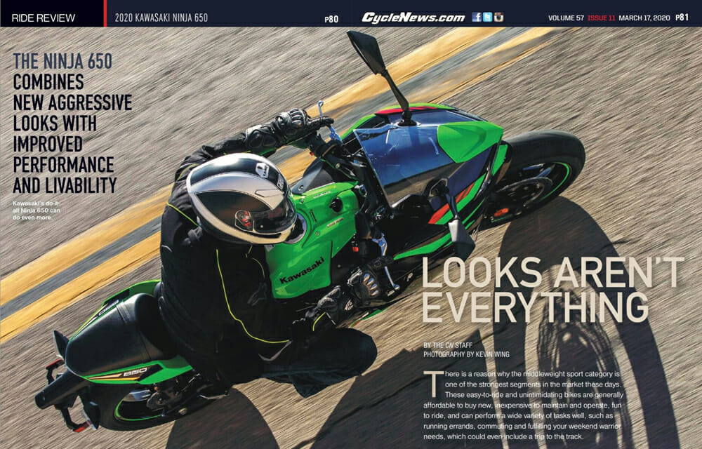 2020 Kawasaki Ninja 650 Review | The 2020 Kawasaki Ninja 650 combines new aggressive looks with improved performance and livability.