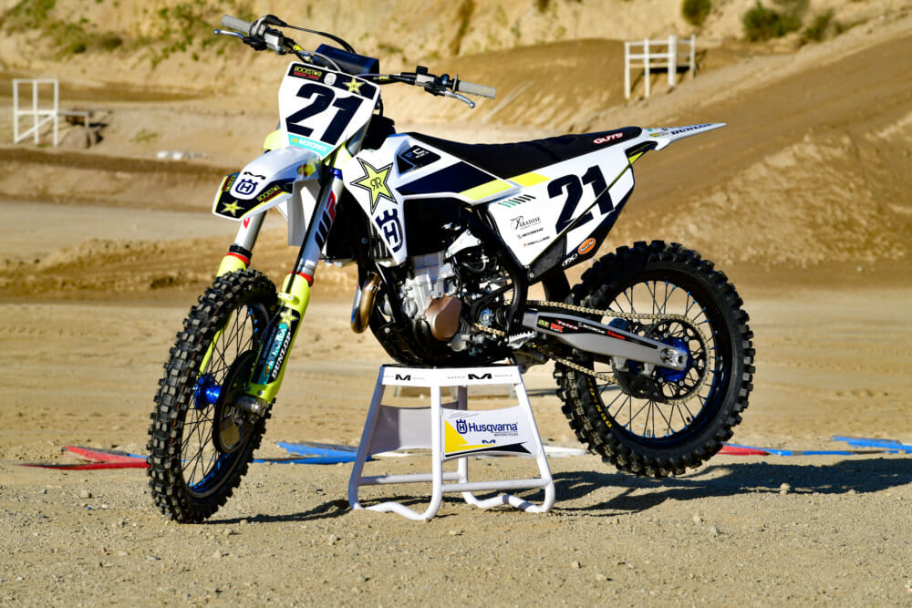 You’d be hard-pressed to point out the differences between the production Husqvarna FC 450 Rockstar Edition versus Jason Anderson’s actual factory racebike.