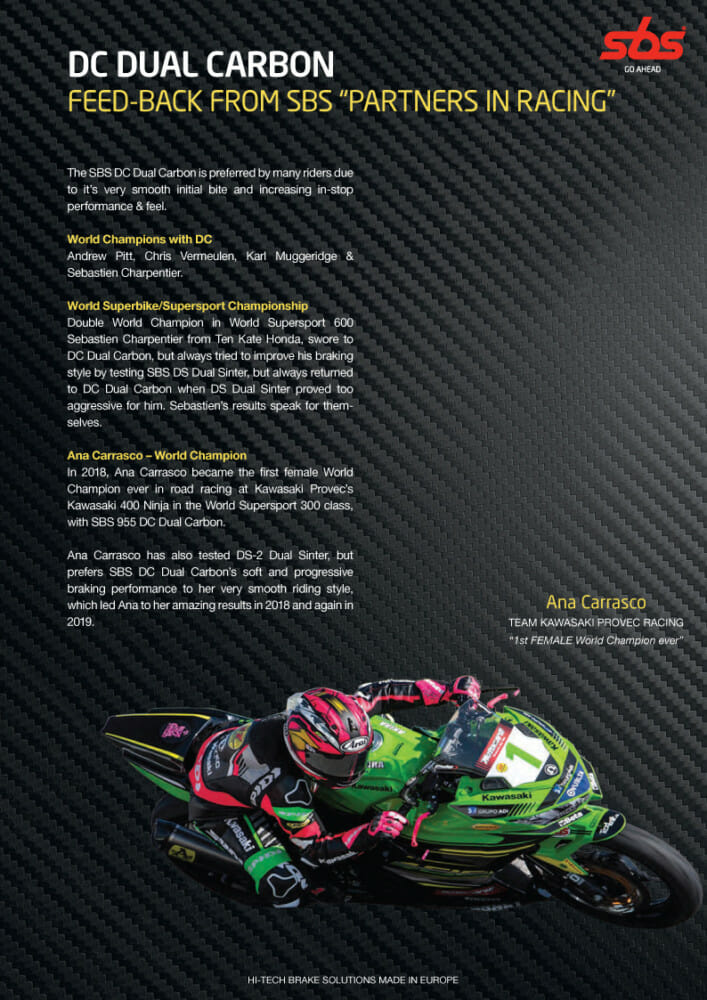 SBS Road Racing Booklet