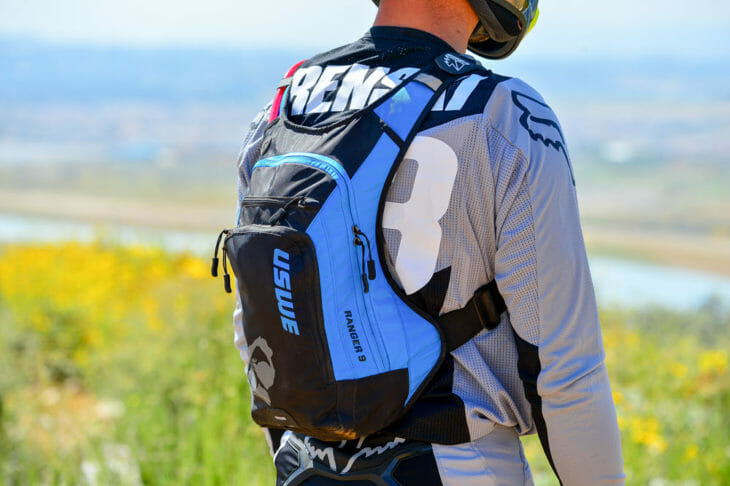 USWE Ranger 9 Hydration Pack Blue Right Side