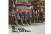 100% sent a shipment of performance protective eyewear to the United Fire Fighters of Los Angeles City
