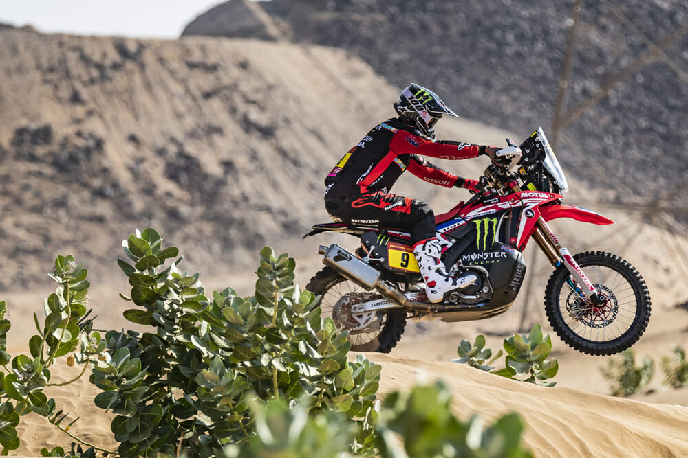 After three months of hard training in the Mojave Desert, Brabec says the Dakar Rally felt like trail riding. 