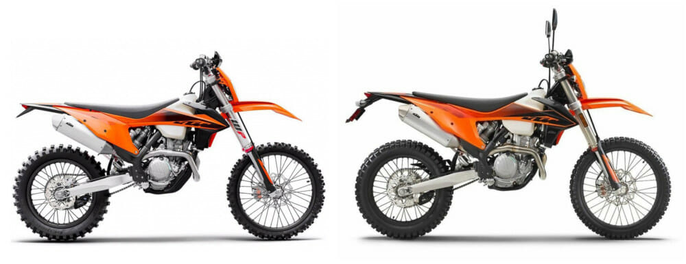 2020 KTM 350 EXC-F and 350 XCF-W Specifications