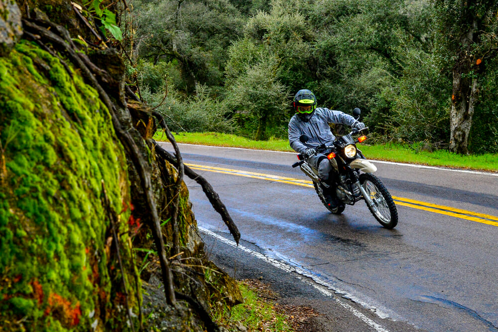 The 2020 Yamaha XT250 dual sport is light weight.