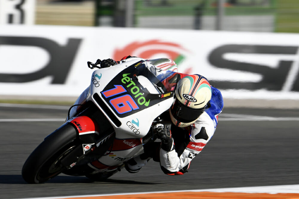 Joe Roberts at 2019 Valencia Moto2 race