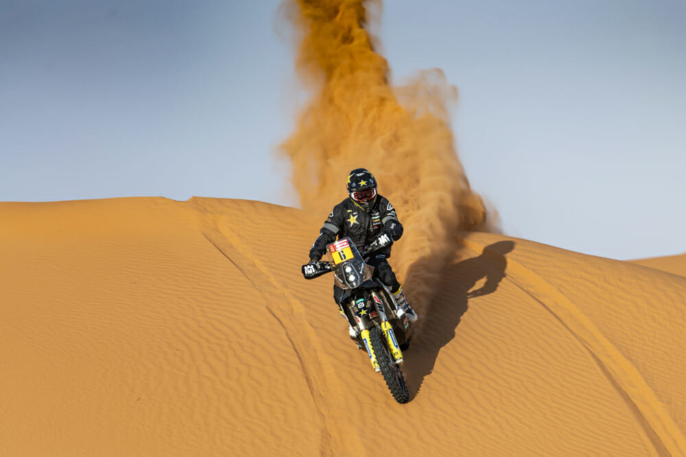 Andrew Short began his new rally career with the Rockstar Energy Husqvarna Team and within a few months was competing at Dakar.