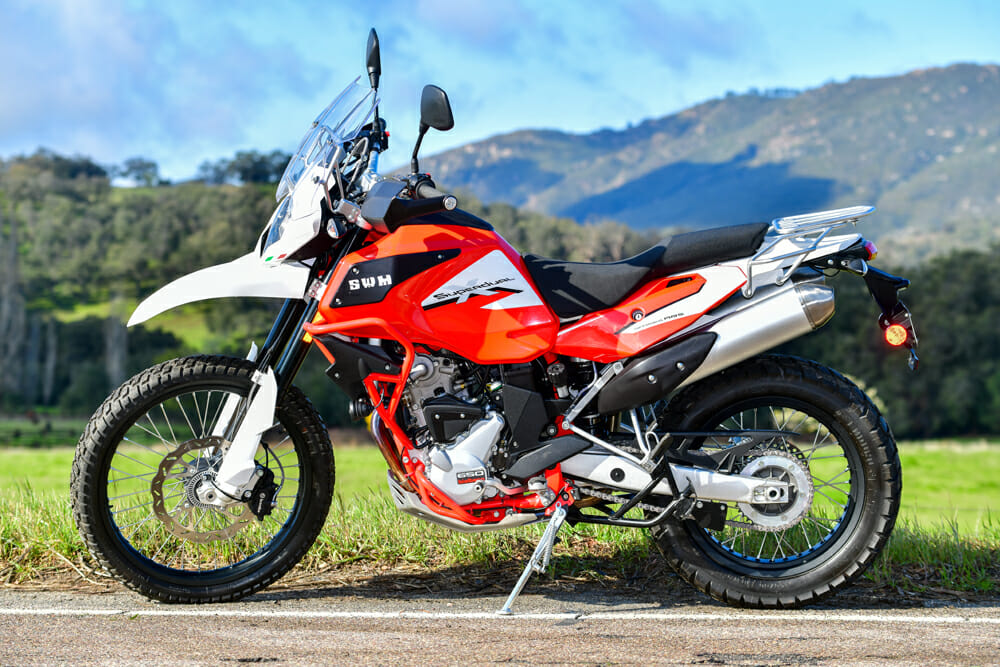 At the heart of the SMW Superdual X is a 2011 Husqvarna TE630.