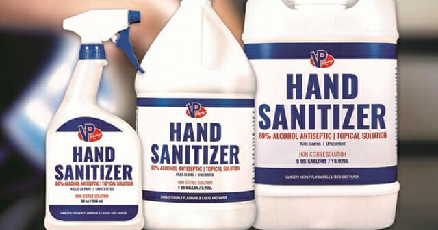 VP Racing Fuels Hand Sanitizer
