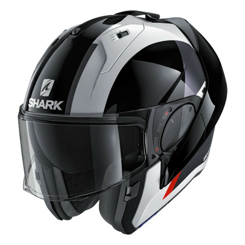 Shark EvoOne 2 Helmet in Endless Graphic Cycle News