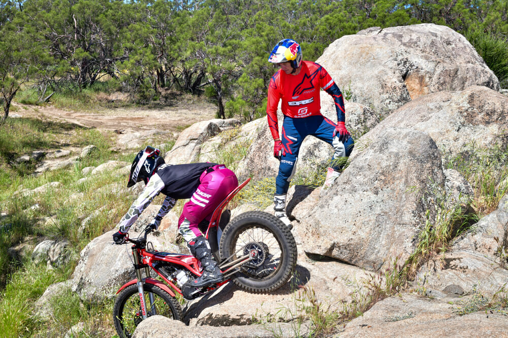 Geoff Aaron gives tips on riding trials