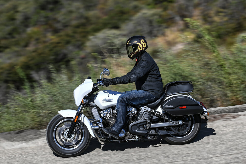 Indian’s Scout (with State Line Package) performs admirably well, even when compared back-to-back with full-on touring machines.