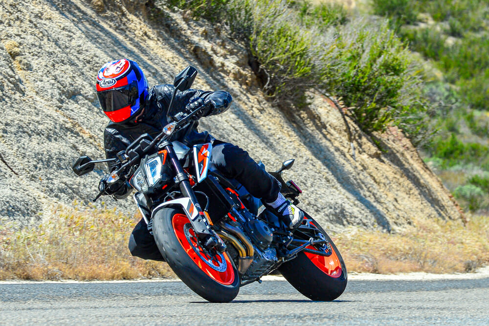 KTM’s “Super Scalpel” 2020 KTM 890 Duke R hunts corners like a sniper.