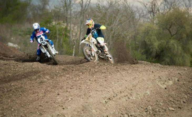 2020 Moto Fite Klub Pastrana and Glover race action - Photo by Willie Browning