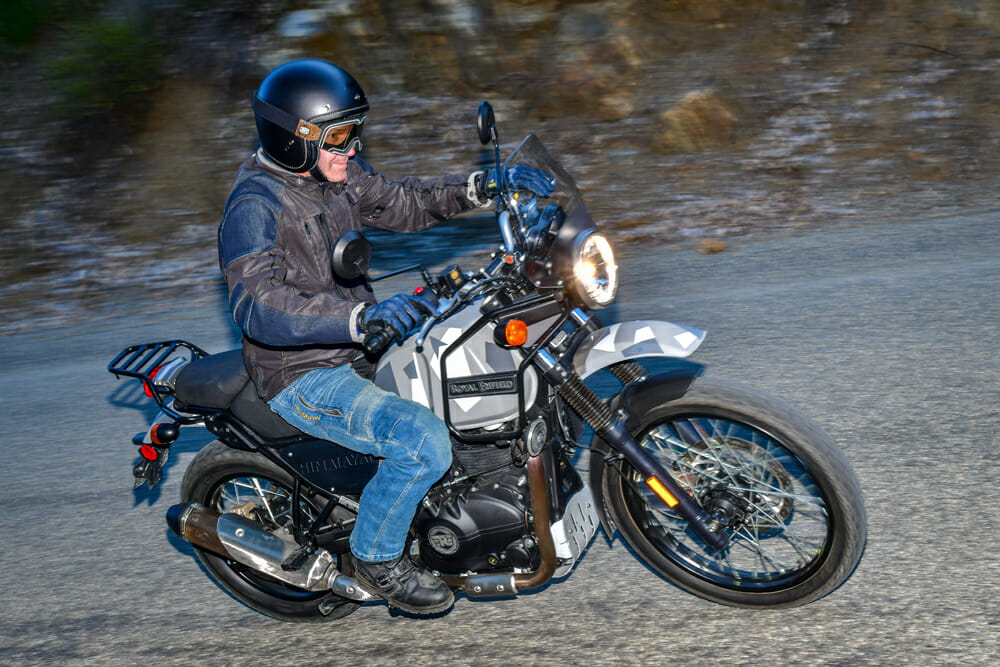 Soft suspension makes the 2020 Royal Enfield Himalayan a surprising pleasure on road.