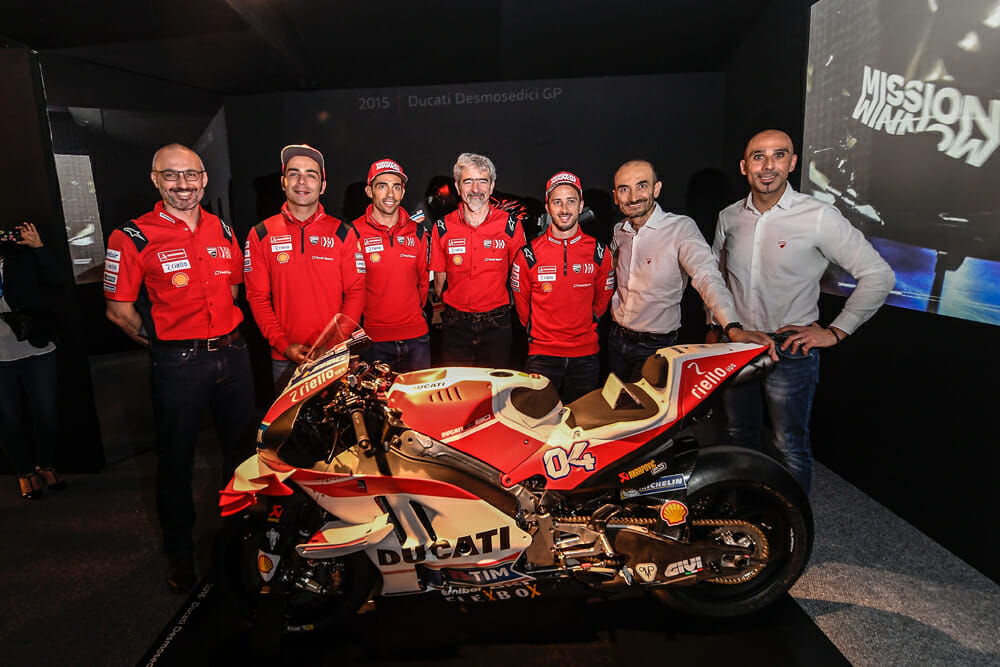 Alessandro Valia and MotoGP team