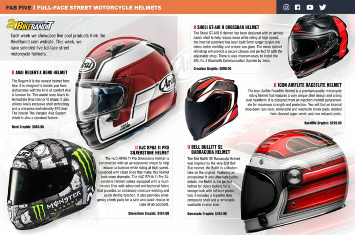 BikeBandit Full Face Street Motorcycle Helmet Fab Five from Cycle News