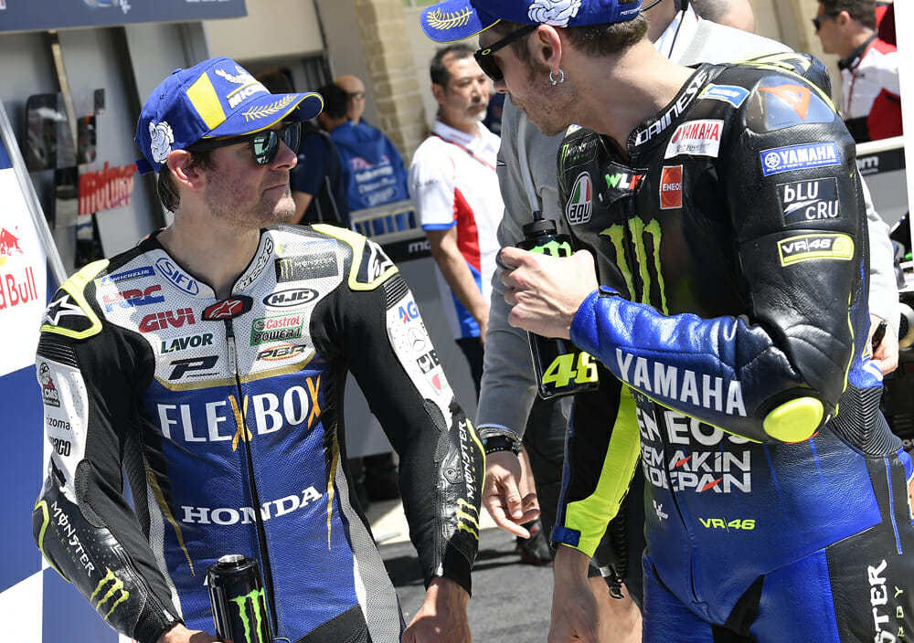 Cal Crutchlow and Valentino Rossi