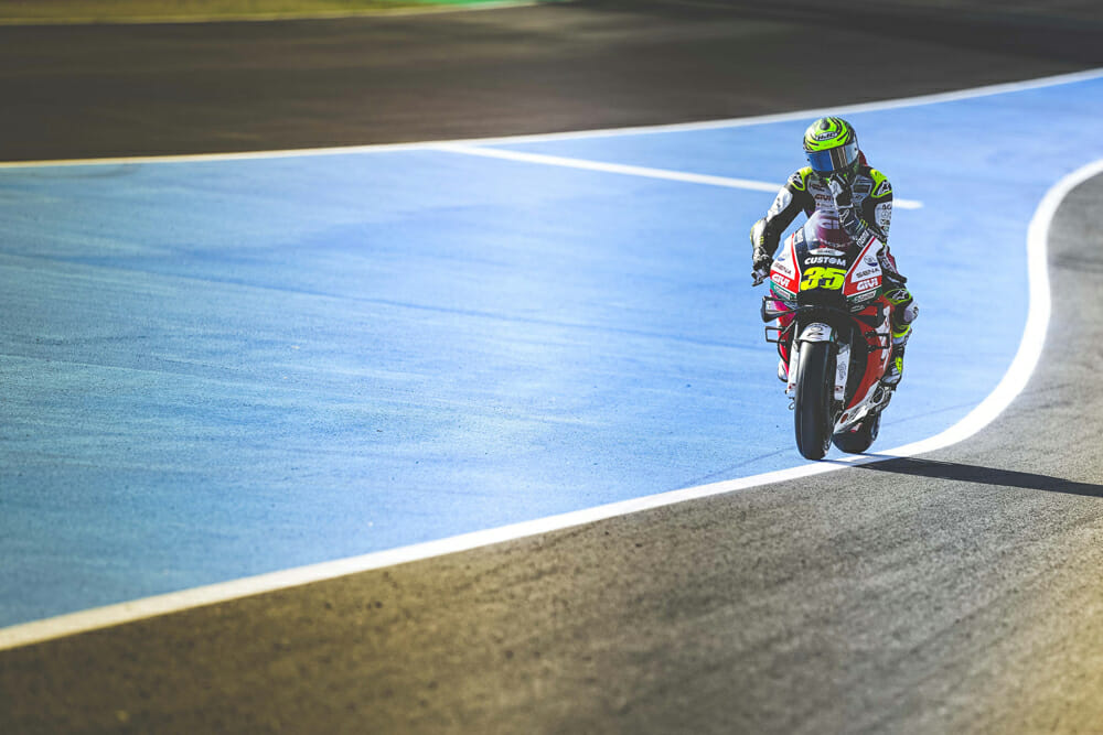 Cal Crutchlow on the racetrack.