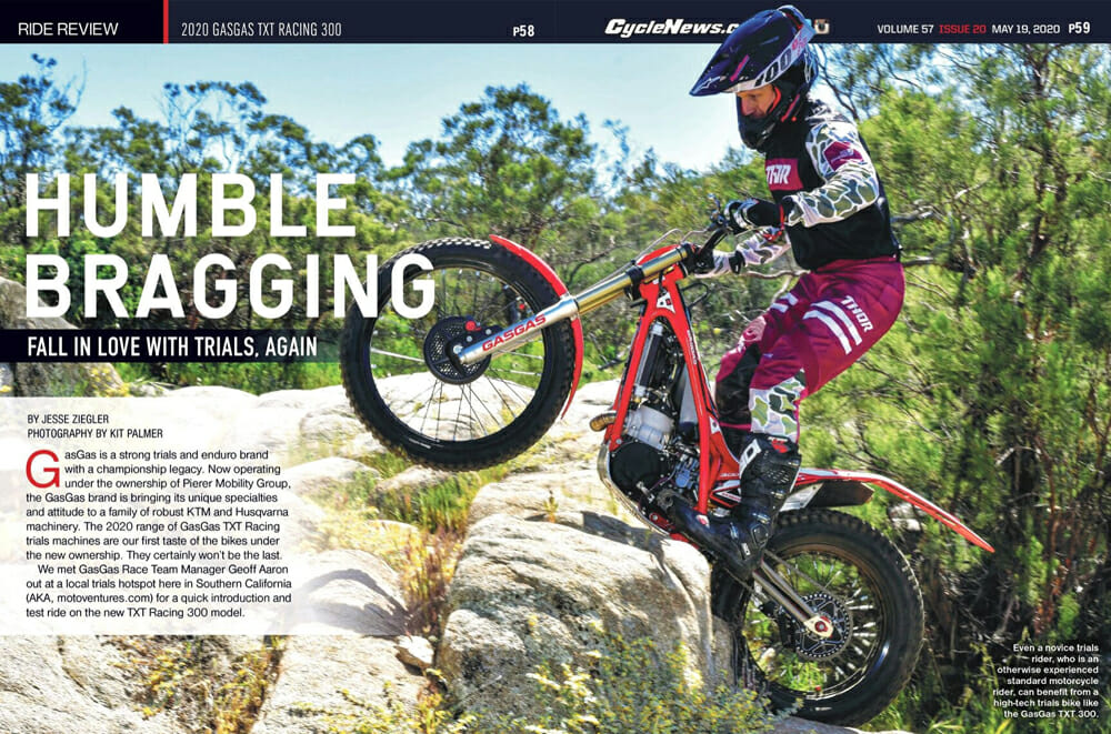 Cycle News Review 2020 GasGas TXT Racing 300