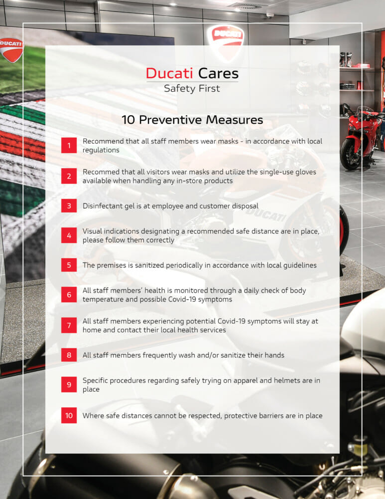 Ducati Cares – 10 Golden Rules
