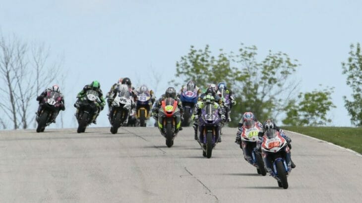 Both Supersport races from the 2020 MotoAmerica season opener at Road America, May 30-31, will be telecast live by MAVTV. Photo by Brian J. Nelson.