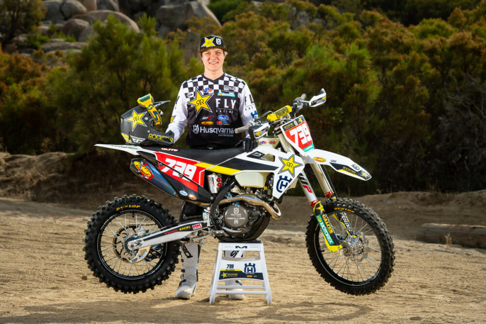 Rockstar Energy Husqvarna Factory Racing Team Extends Contract With Off-Road Racer Trevor Bollinger.