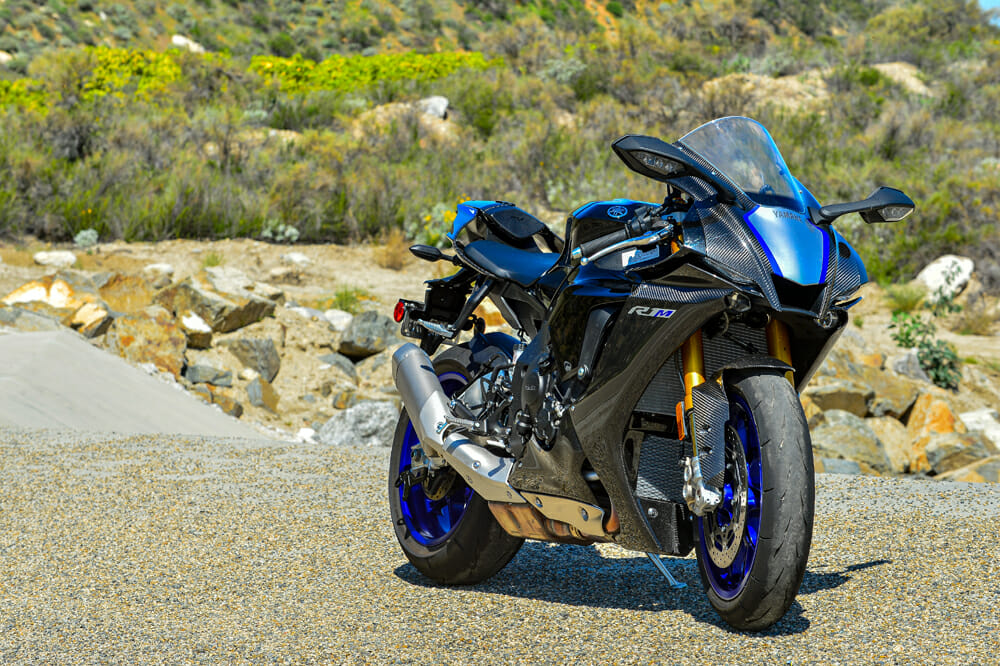 Dripping in carbon fiber, the 2020 Yamaha YZF-R1M is so damn good looking it gives other sportbikes an inferiority complex.