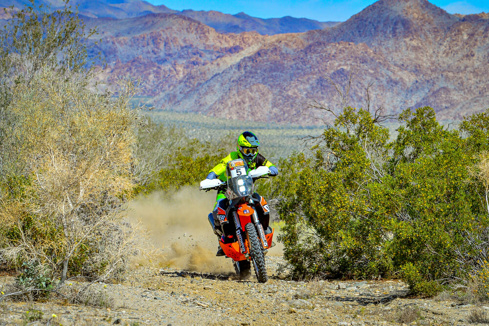 You wouldn’t want to catch any rocky roost from the Rottweiler Performance KTM 790 Adventure R.