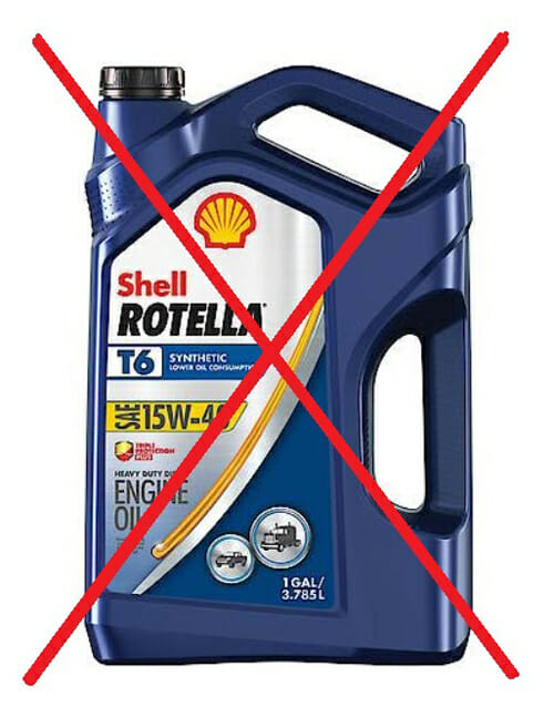 Shell Rotella oil is for diesel engines