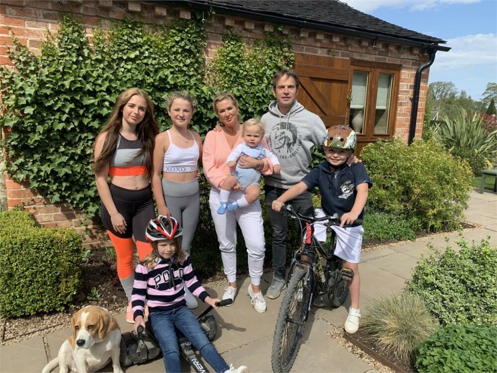 Sylvain Guintoli and family