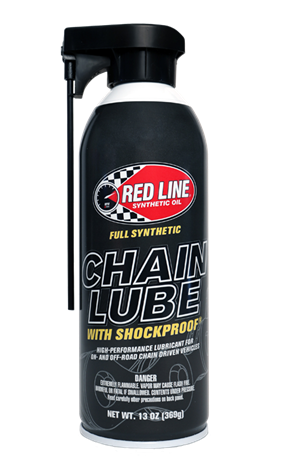 Chain Lube with ShockProof from Red Line Synthetic Oil
