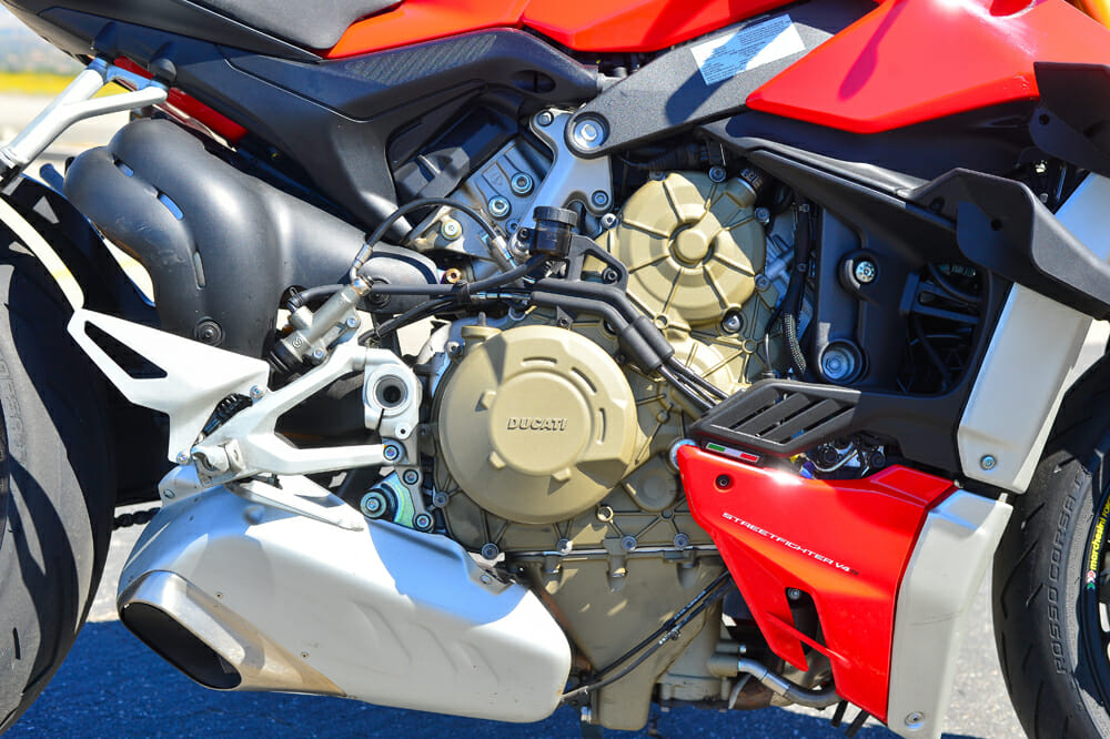 2020 Ducati Streetfighter V4 S makes more than 200 horsepower,