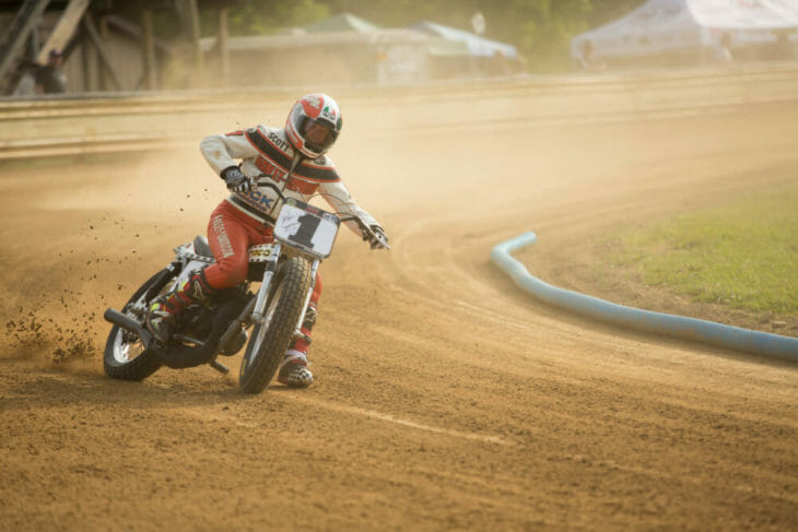 2020 Flattrack FITE Klub 1 Scott Parker Action - Willy Browning Photo