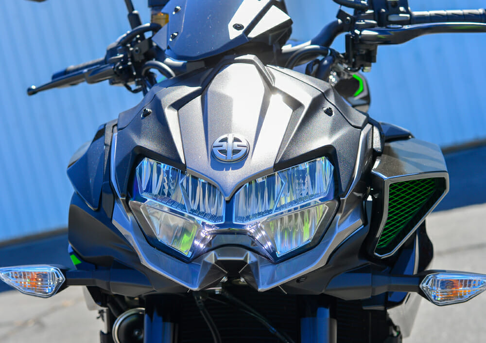The face of the 2020 Kawasaki Z H2