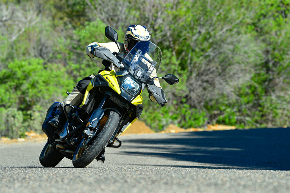 An assortment of rider aids is part of the Suzuki Intelligent Ride System (S.I.R.S.) on the 2020 Suzuki V-Strom 1050XT.