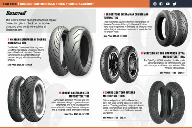 BikeBandit Motorcycle Curiser Motorcycle Tires all products